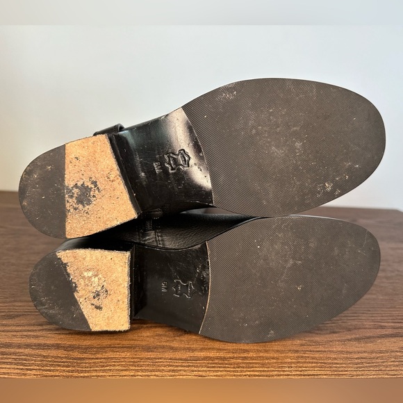 Tory Burch Amanda Black Pebbled Riding Boot Size 6 - Picture 12 of 12